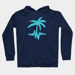 Palms and Wavs Logo Tee - Big Teal Hoodie